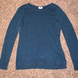 old navy blue knit sweater